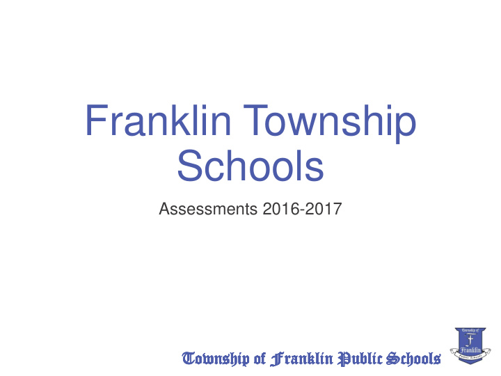 franklin township schools