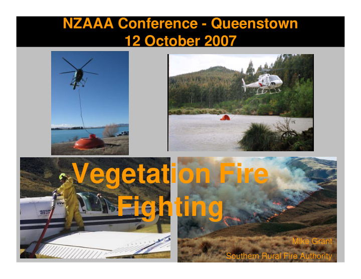 vegetation fire fighting