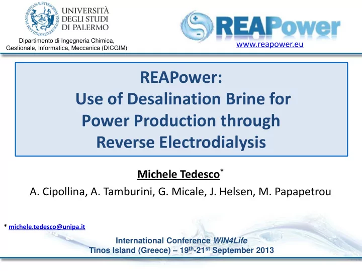use of desalination brine for