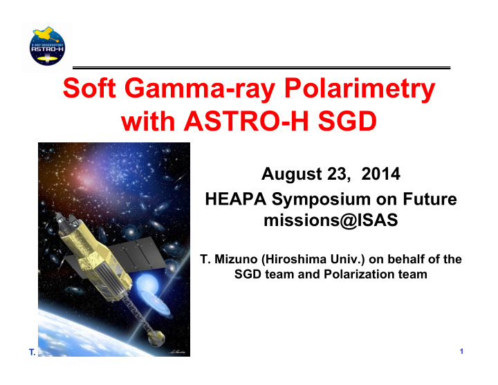 soft gamma ray polarimetry with astro h sgd