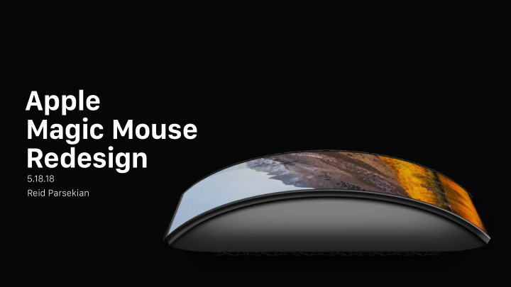apple magic mouse redesign