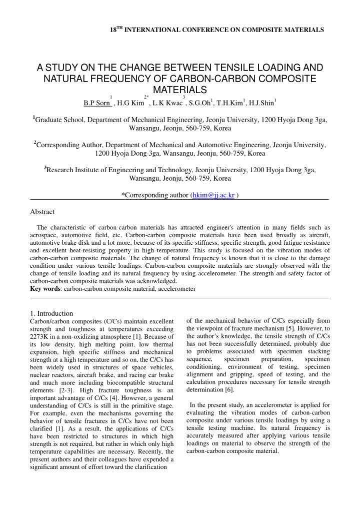 a study on the change between tensile loading and natural