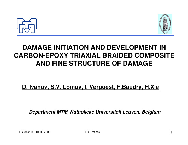 damage initiation and development in carbon epoxy