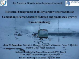 Historical background of all-sky airglow observations at  Comandante Ferraz Antarctic Station and