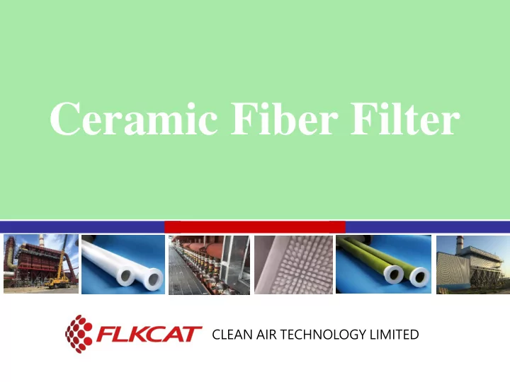 ceramic fiber filter
