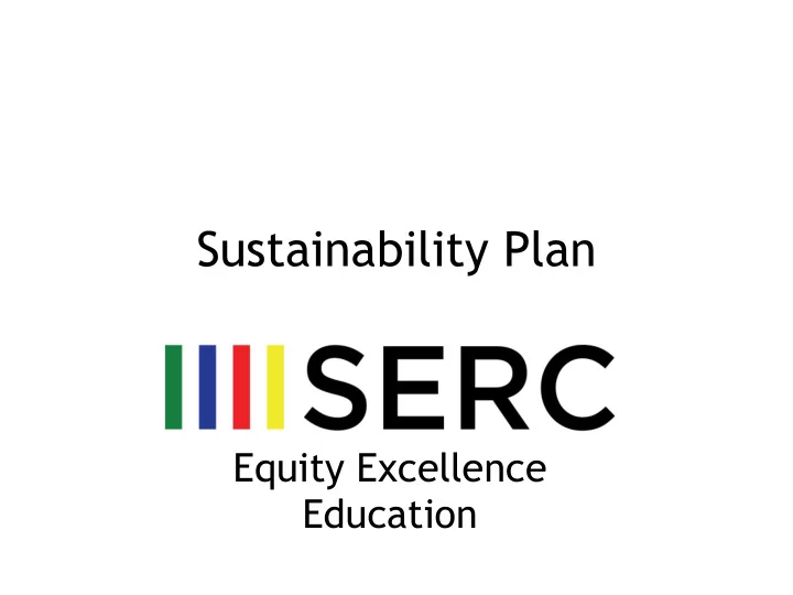 sustainability plan