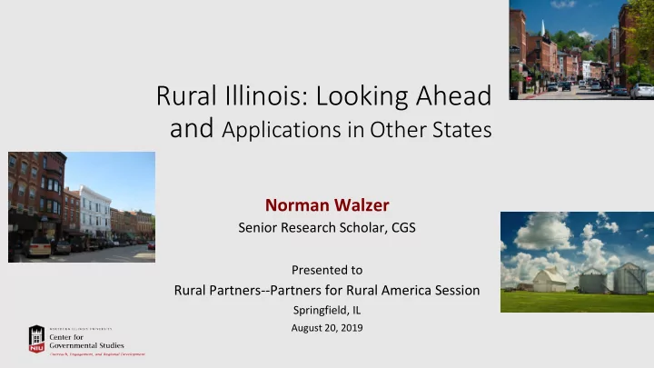 rural illinois looking ahead and applications in other