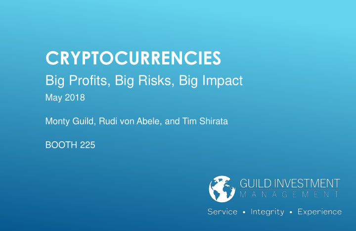 cryptocurrencies