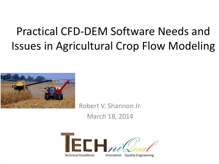 robert v shannon jr march 18 2014 technical excellence