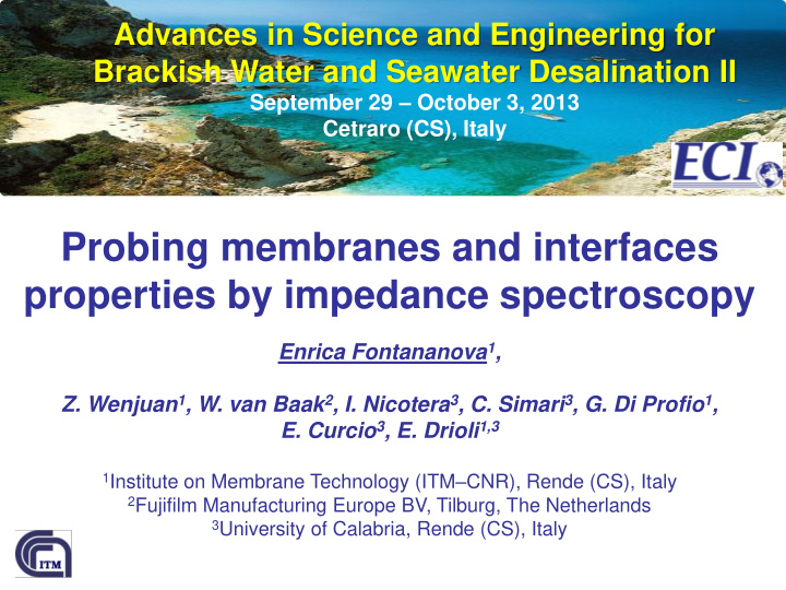 probing membranes and interfaces