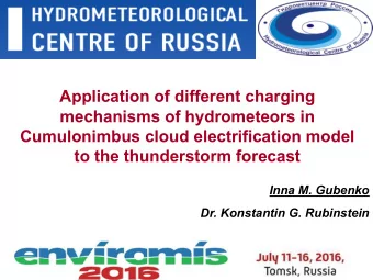 Application of different charging  mechanisms of hydrometeors in  umulonimbus cloud