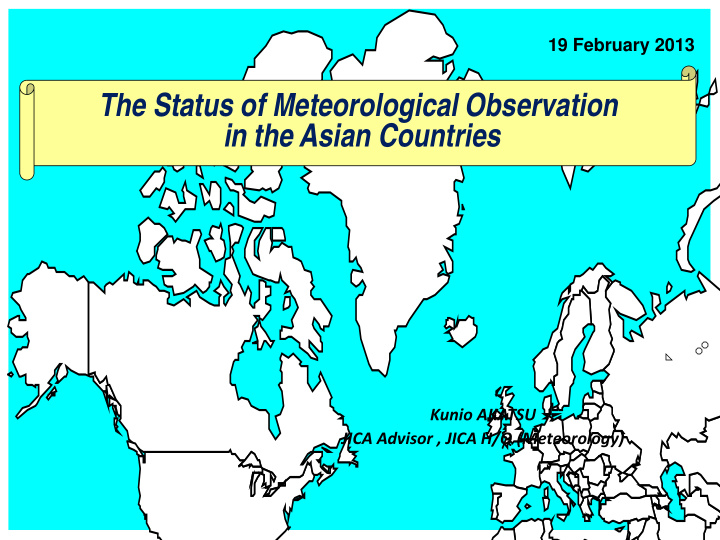 the status of meteorological observation in the asian
