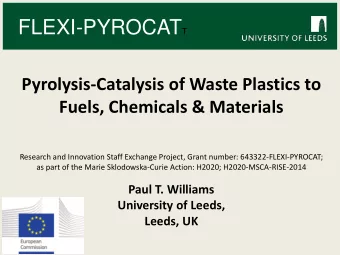 Plastics  World Plastics Production  299 Million Tonnes/year  EU Plastics Production  57