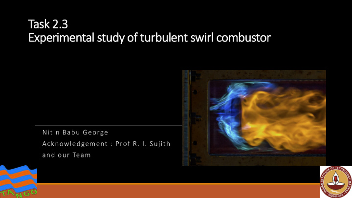 task 2 3 experimental study of turbulent swirl combustor