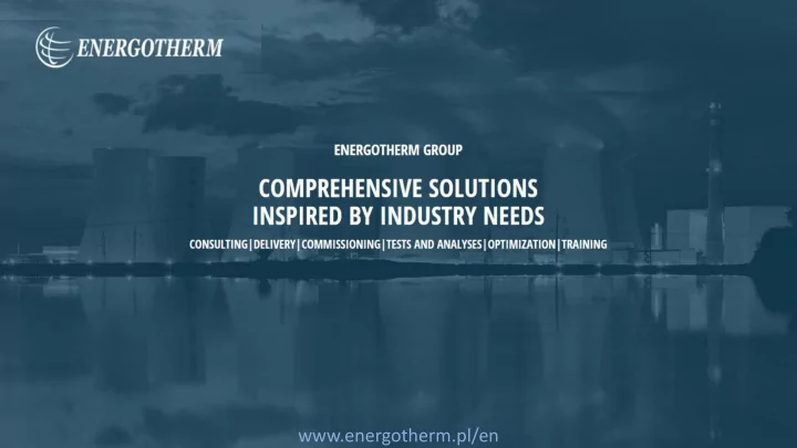 energotherm pl en our mission