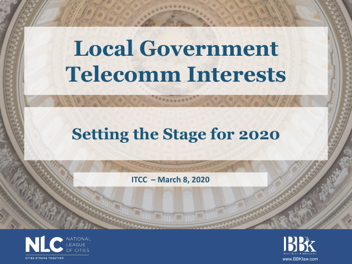 local government telecomm interests