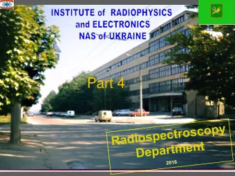 Part 4  Scientific-Technological sector  Waveguide components Circulators, Isolators :  Rigid