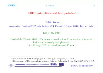 Outline  Historic Background.    Overview of shear Alfv  en Spectra.    Eigenmodes vs.