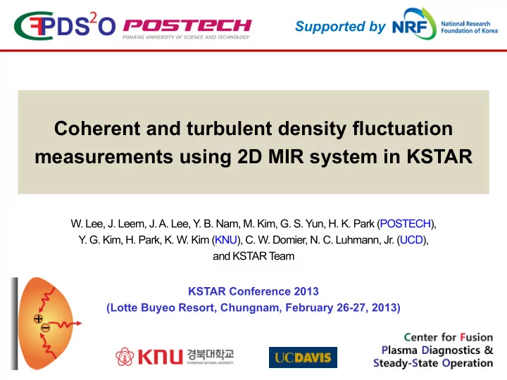 coherent and turbulent density fluctuation measurements