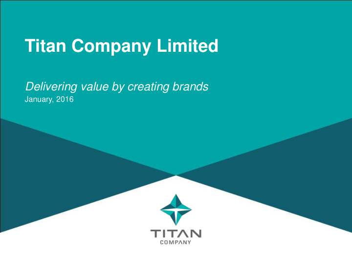 titan company limited