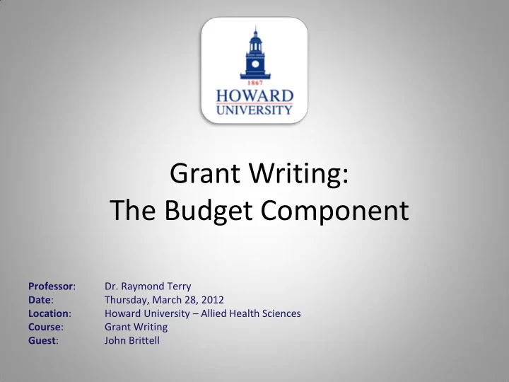 grant writing