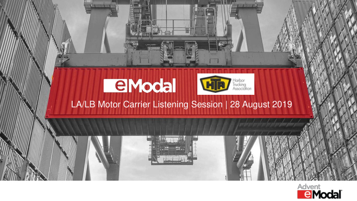 la lb motor carrier listening session 28 august 2019