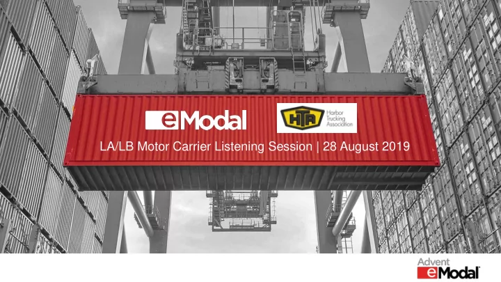 la lb motor carrier listening session 28 august 2019