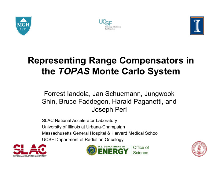 representing range compensators in the topas monte carlo