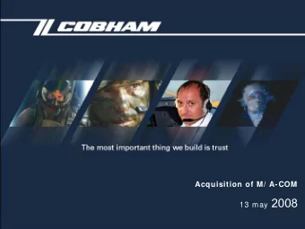 Prelim inary Results 2007  1  v3  Transaction Overview  Cash consideration of $425m with effective