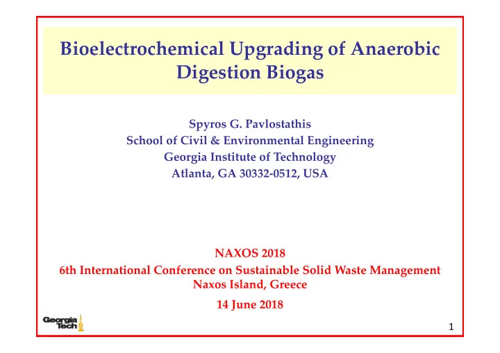 bioelectrochemical upgrading of anaerobic digestion biogas