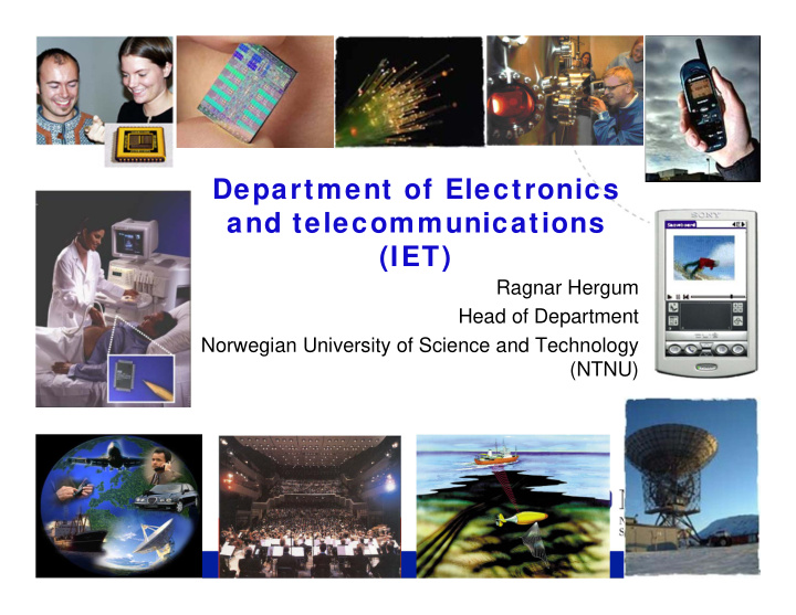 department of electronics and telecommunications iet