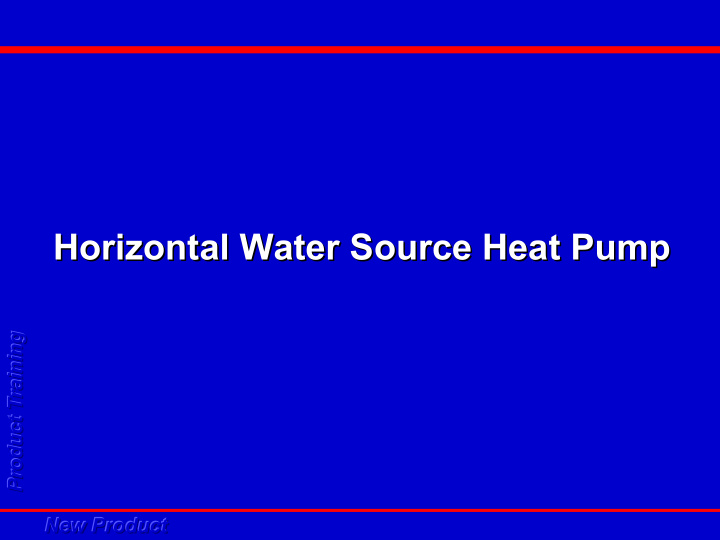 horizontal water source heat pump horizontal water source