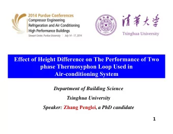 Effect of Height Difference on The Performance of Two  phase Thermosyphon Loop Used in