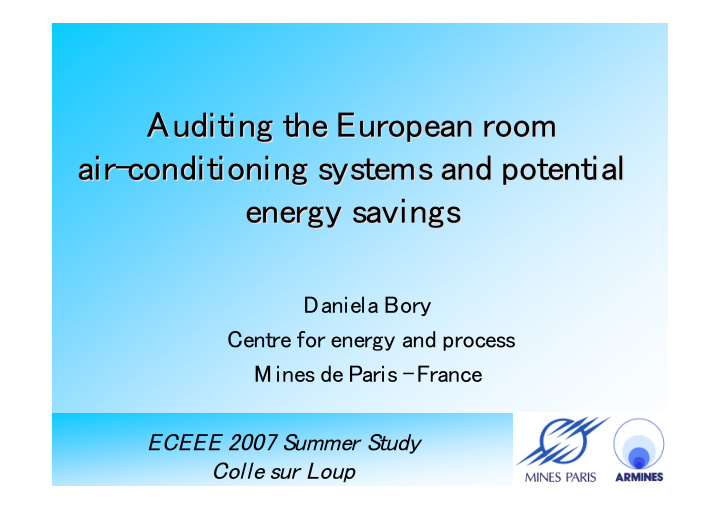 auditing the european room auditing the european room air