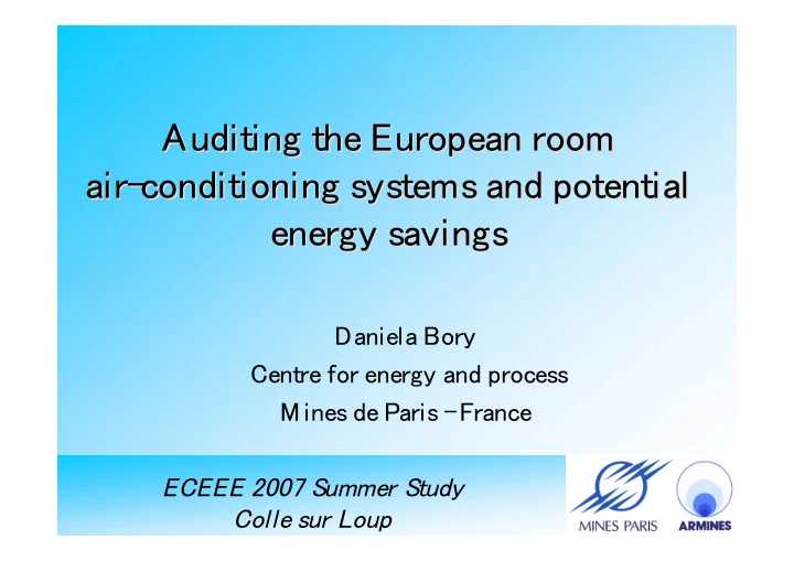 auditing the european room auditing the european room air