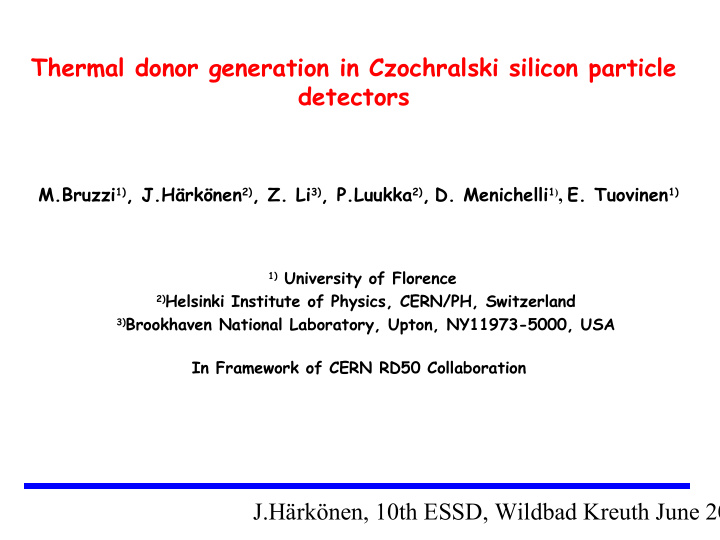 in framework of cern rd50 collaboration