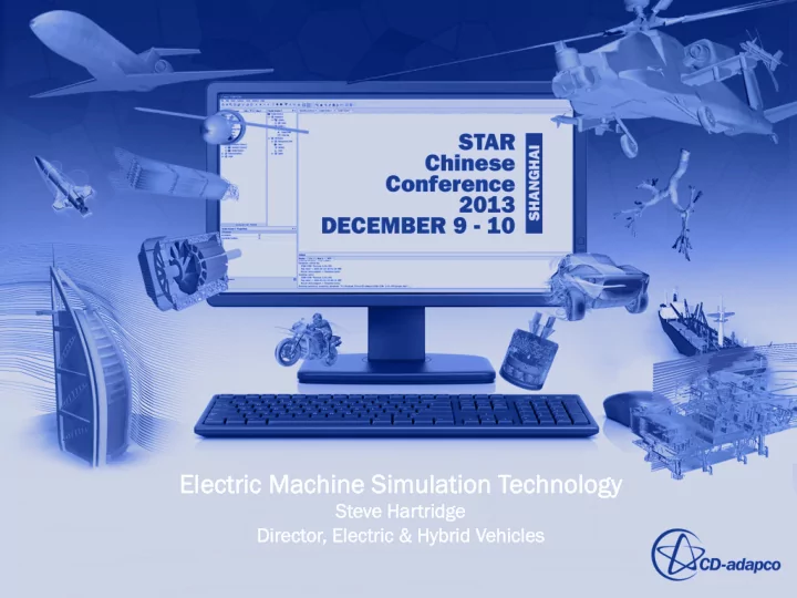 ele lectric m machi hine ne s simu mula lation t n techno