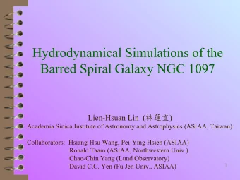Hydrodynamical Simulations of the  Barred Spiral Galaxy NGC 1097 Lien-Hsuan Lin  (  )