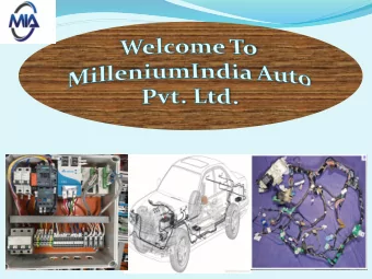 OUR MOTTO  VISION  To become preferred Supplier of  Automation &amp; Automobile sector  MISSION  To
