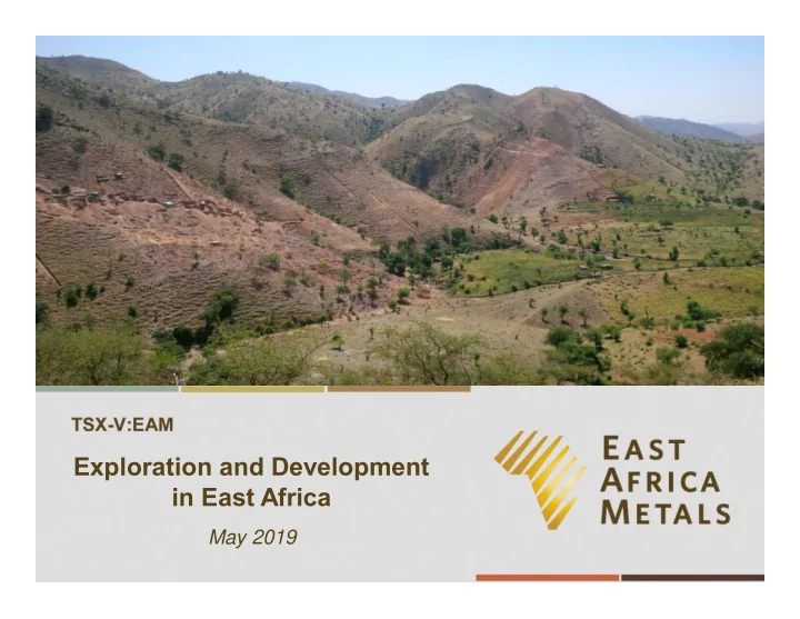 exploration and development in east africa