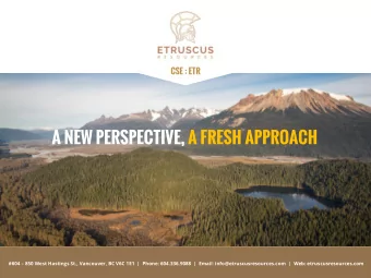 A NEW PERSPECTIVE, A FRESH APPROACH #604  850 West Hastings St., Vancouver, BC V6C 1E1  |