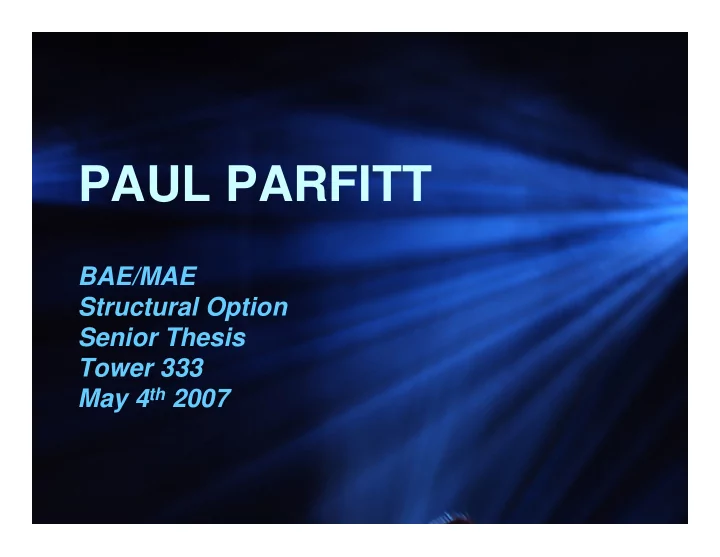 paul parfitt