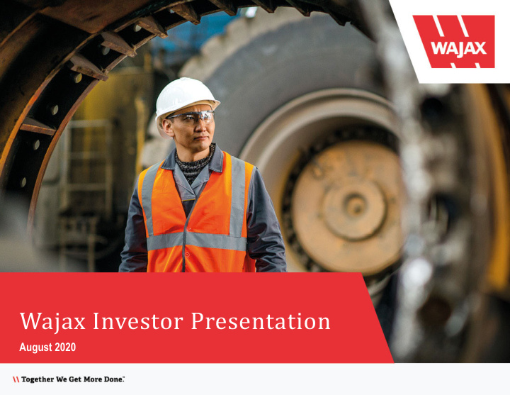 wajax investor presentation