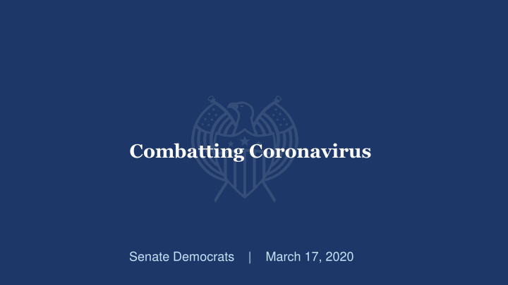 combatting coronavirus