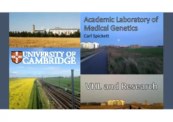 Carl Spickett  Academic Laboratory of Medical Genetics  Academic Laboratory of Medical Genetics