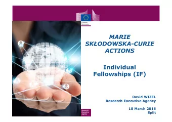 MARIE SK  ODOWSKA-CURIE  ACTIONS  Individual  Fellowships (IF)  David WIZEL  Research Executive