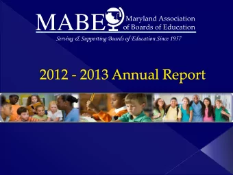 MABE  Maryland Association  of Boards of Education Serving &amp; Supporting Boards of Education