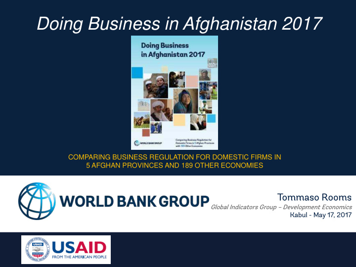 doing business in afghanistan 2017