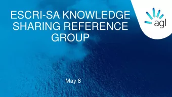 ESCRI-SA KNOWLEDGE  SHARING REFERENCE  GROUP  May 8  1  5  ABB supplying Voltage Source  Cells