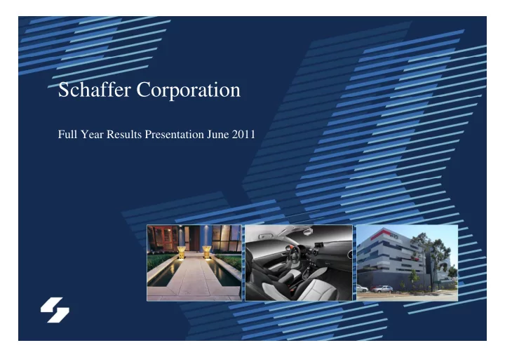 schaffer corporation p
